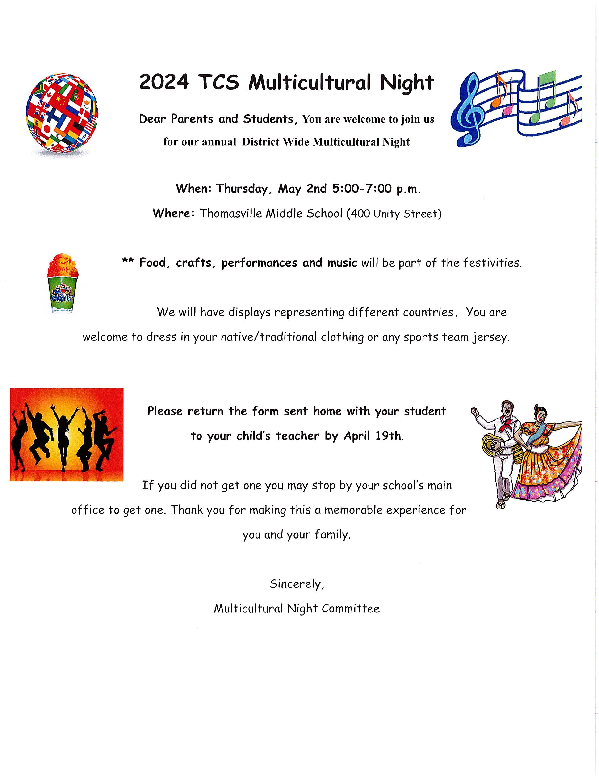 Multicultural Night Info